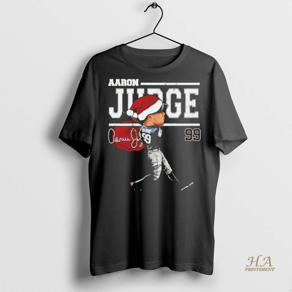 Official Aaron Judge Santa Cartoon New York Yankees Christmas Chriast Shirt