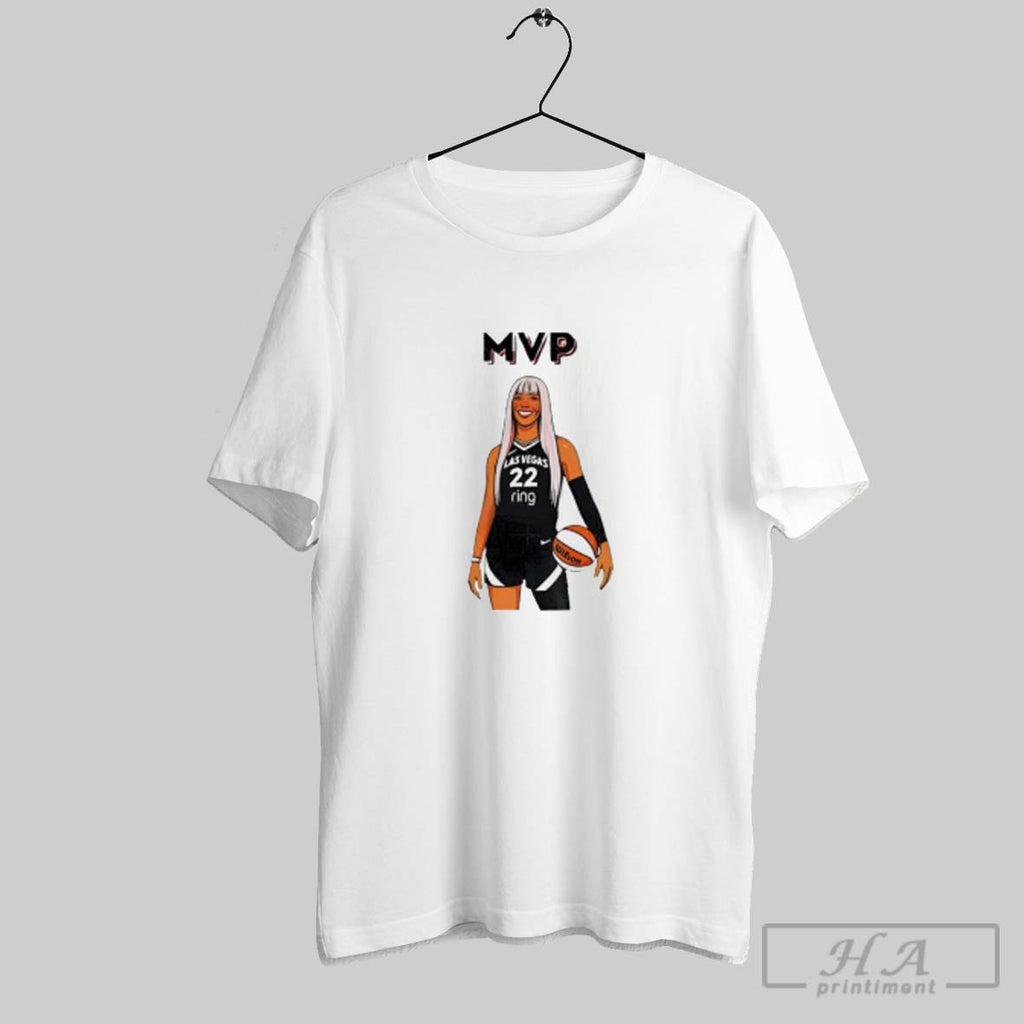 Official Aja Wilson Pink Hair 4x Mvp 2025 Wnba