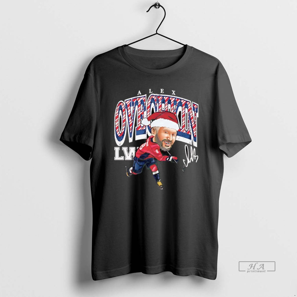 Official Alex Ovechkin Santa Caricature Washington Capitals