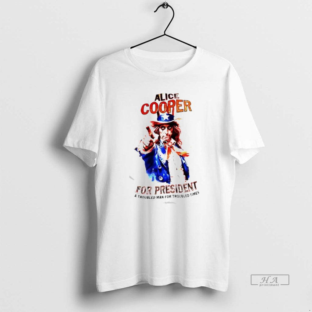 Official Alice Cooper For President Whistle Stop Tour 2024 A Troubled Man For Troubles Times