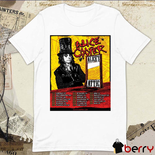 Alice Cooper announces new Fall 2026 Tour Dates Sep 17 – Nov 21 2026 Poster t-shirt