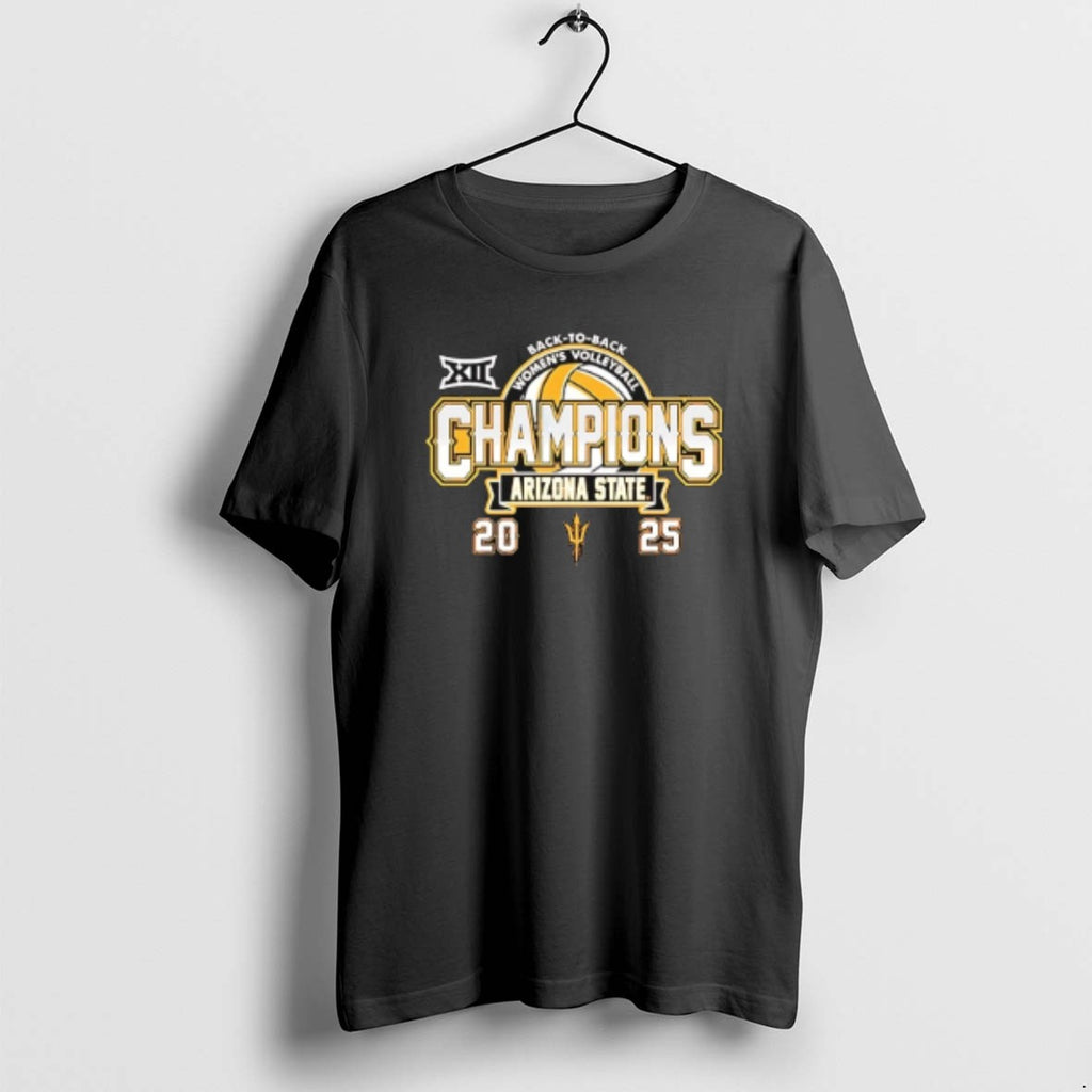Official Arizona State Sun Devils Big 12 Volleyball Champions Back To Back