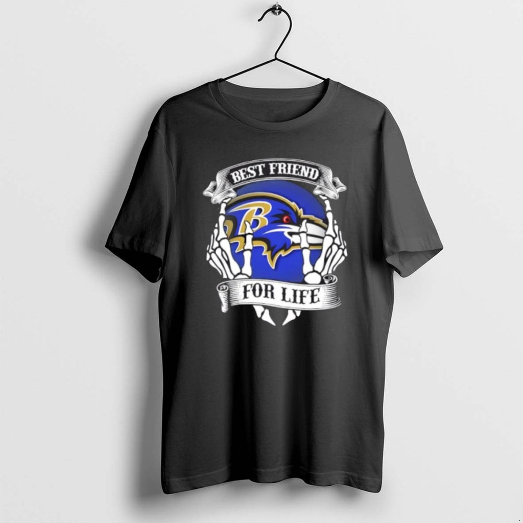Official Baltimore Ravens Football Best Friend For Life Hands Bones