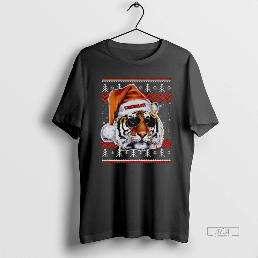Official Cincinnati Football Mascot Ugly Pattern Vintage Christmas