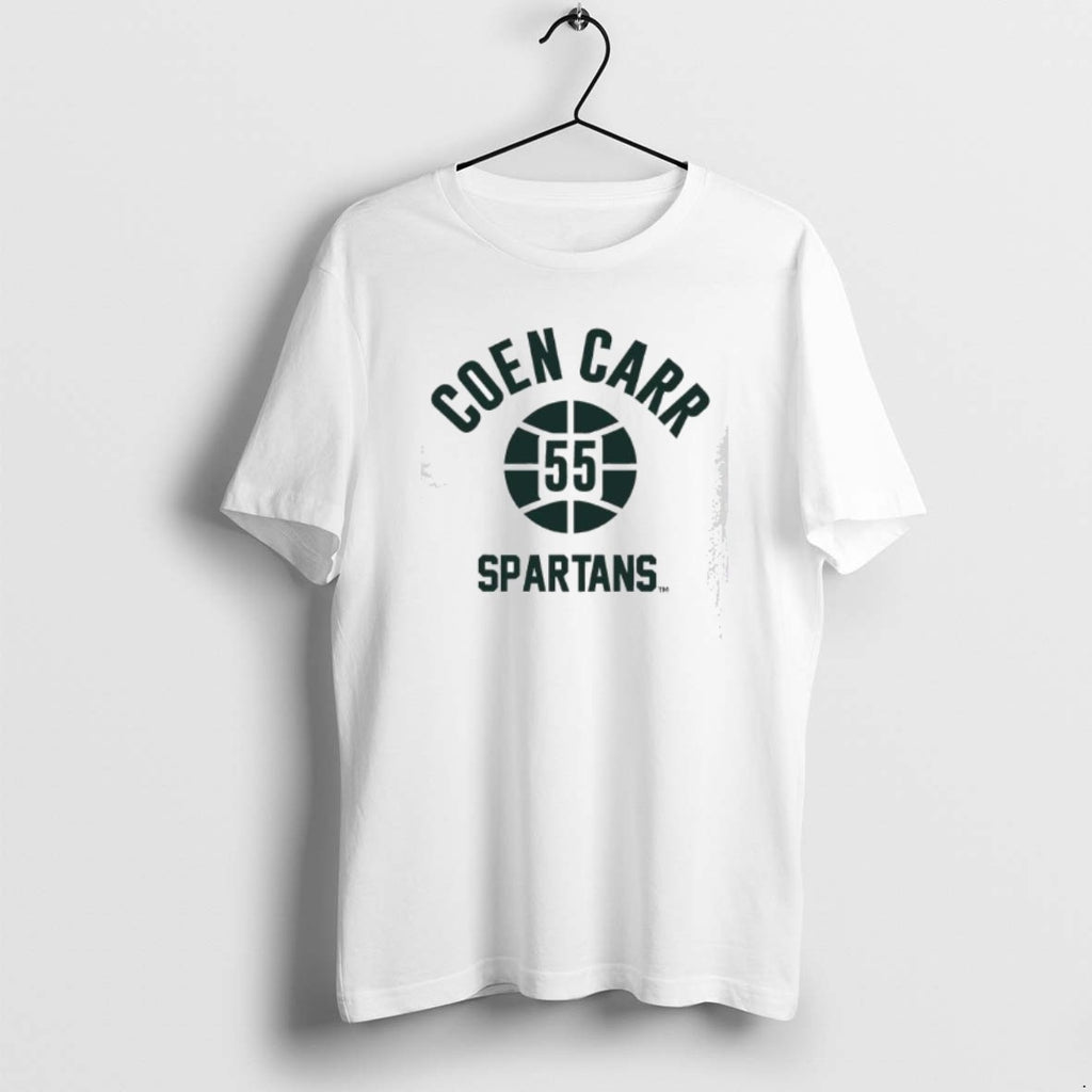 Official Coen Carr Name Number Ball Michigan State Basketball
