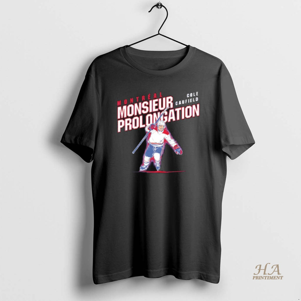 Official Cole Caufield Montreal Canadiens Monsieur Prolongation