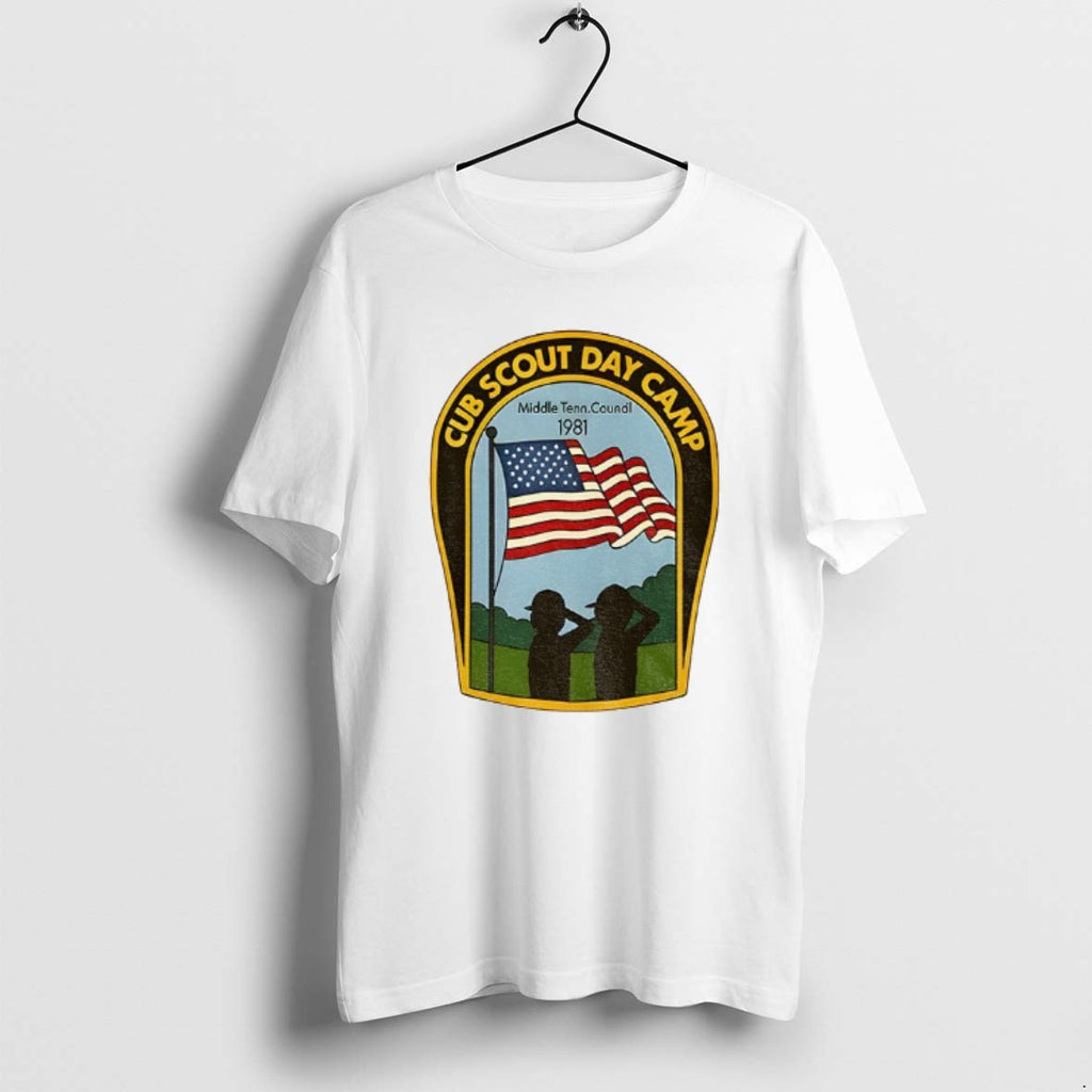 Official Cub Scout Day Camp Middle Tenn Council In 1981 American Flag