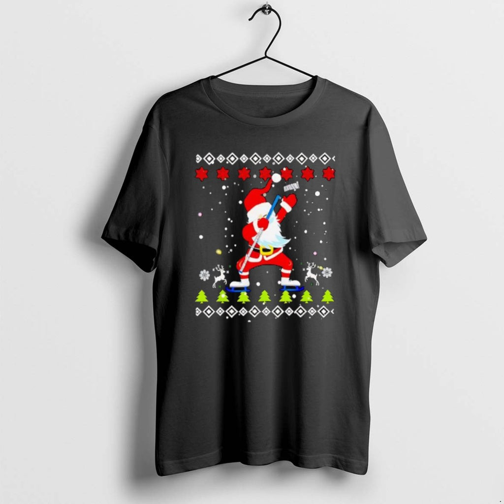 Official Dabbing Santa Hockey Ugly Christmas
