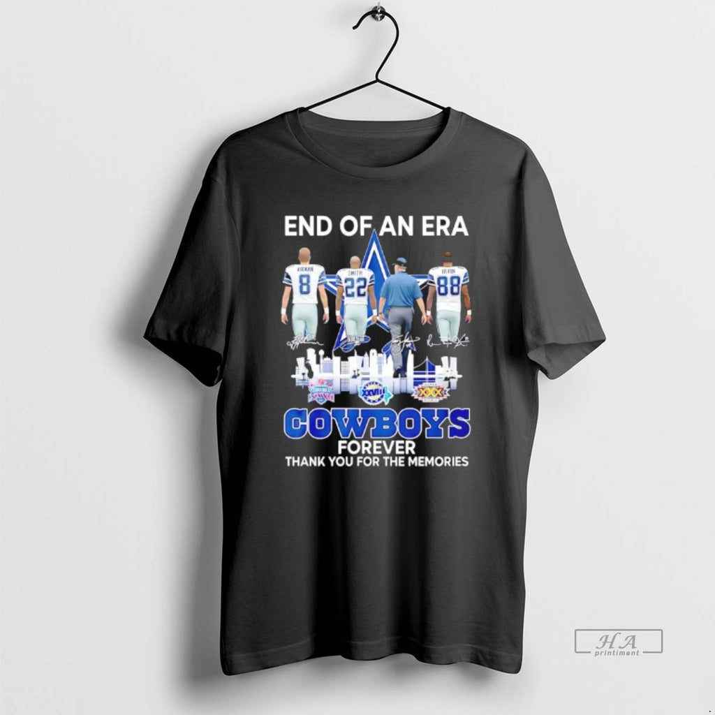 Official Dallas Cowboys End Of An Era 2025 With Aikman Smith Irvin Black