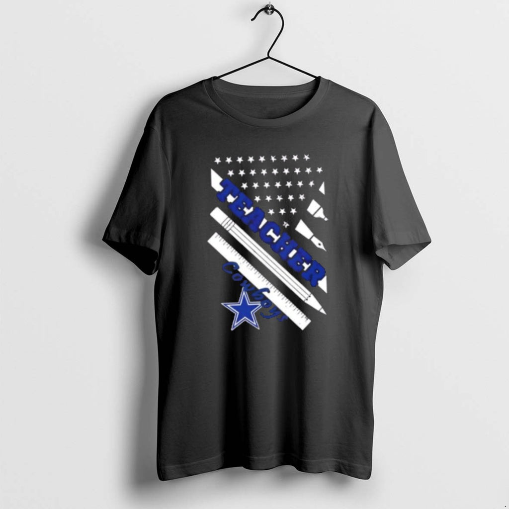 Official Dallas Cowboys Football X Teacher American Flag