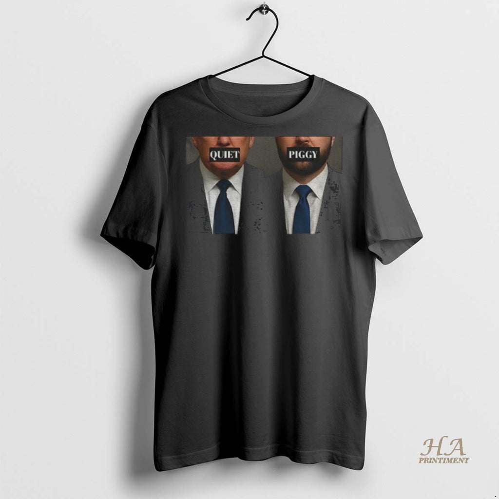 Official Donald Trump And Bill Clinton Quiet Piggy Fdt Vintage Shirt