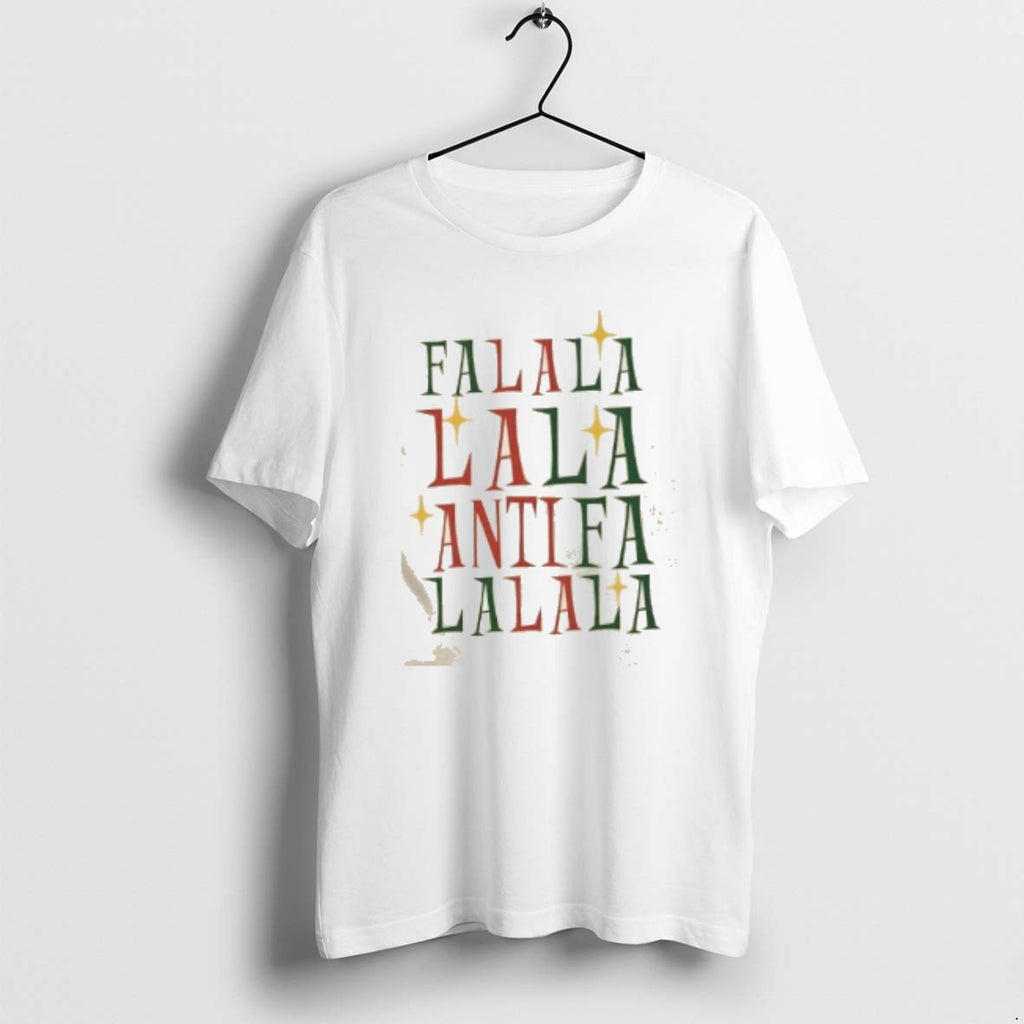 Official Fa La La La Antifa Anti Fascism Political Protest Christmas