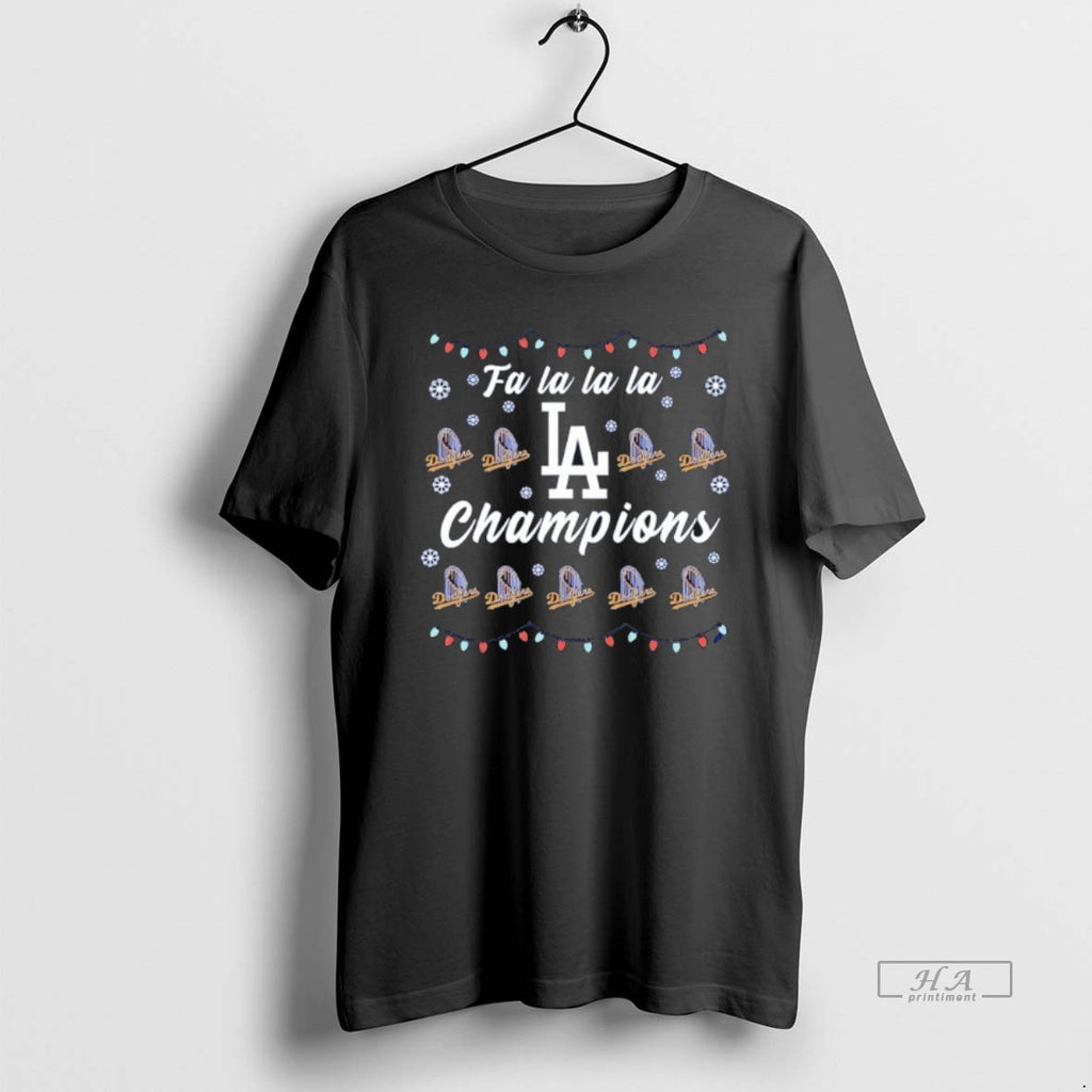 Official Fa La La La Los Angeles Dodgers 2025 World Series Champions Christmas
