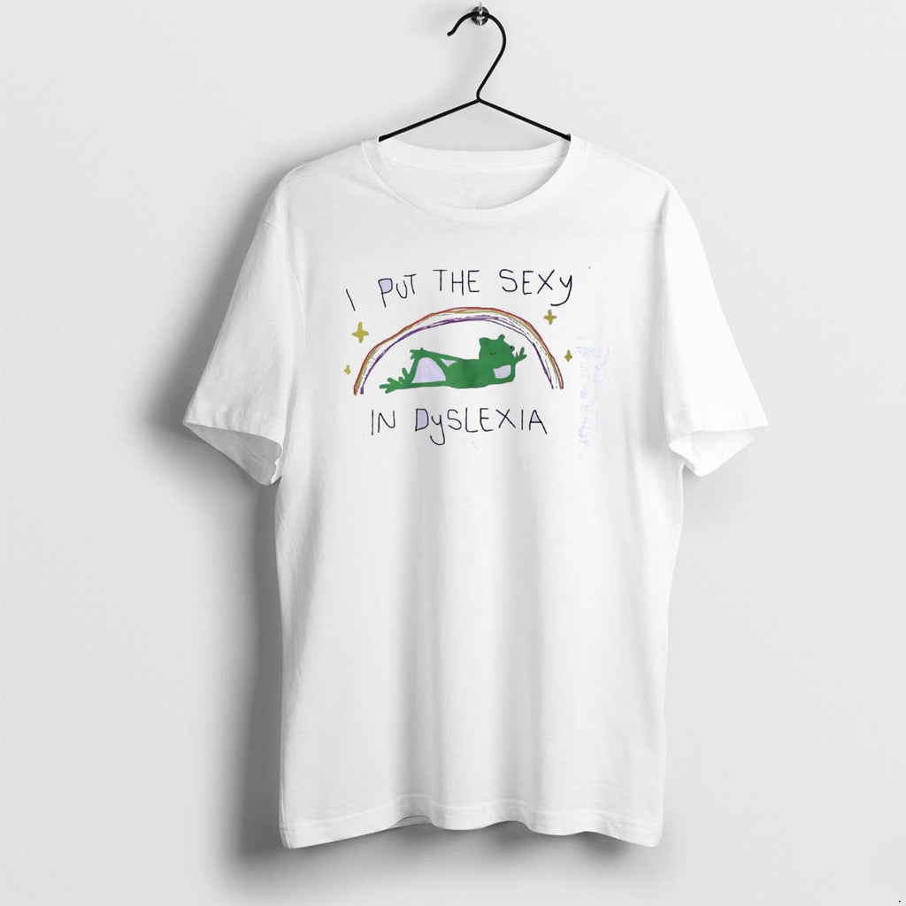Official Frog I Put The Sexy In Dyslexia Rainbow Classictshirt