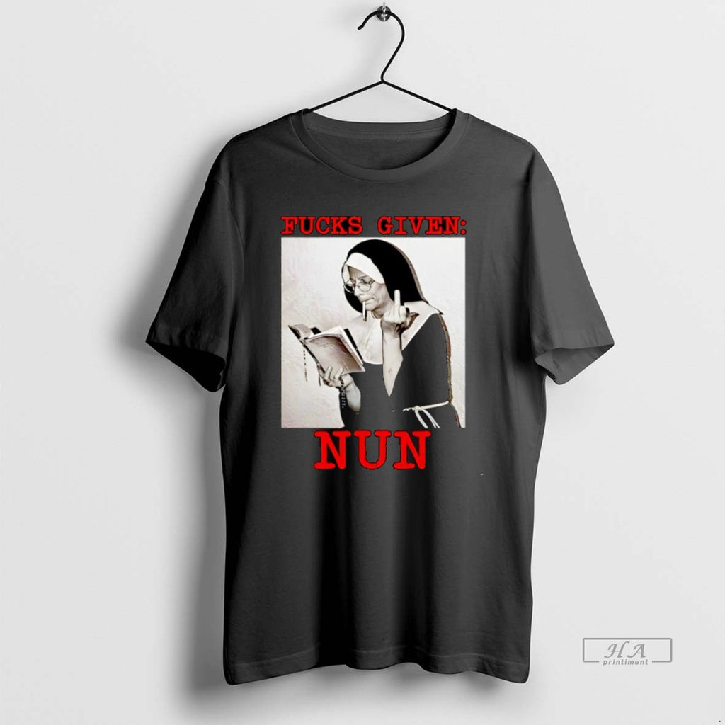 Official Fucks Given Nun Smoking Christmas