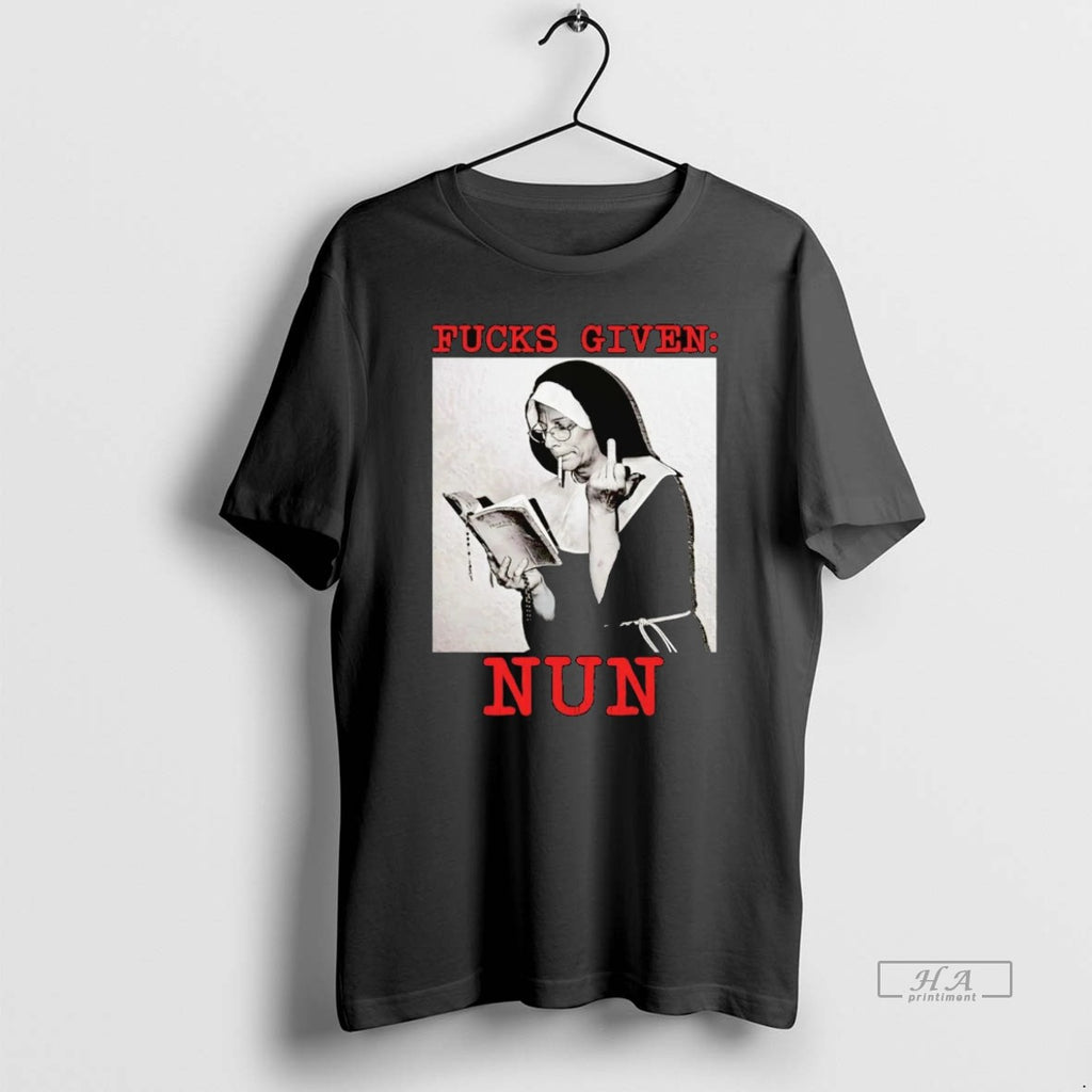 Official Fucks Given Nun Middle Finger