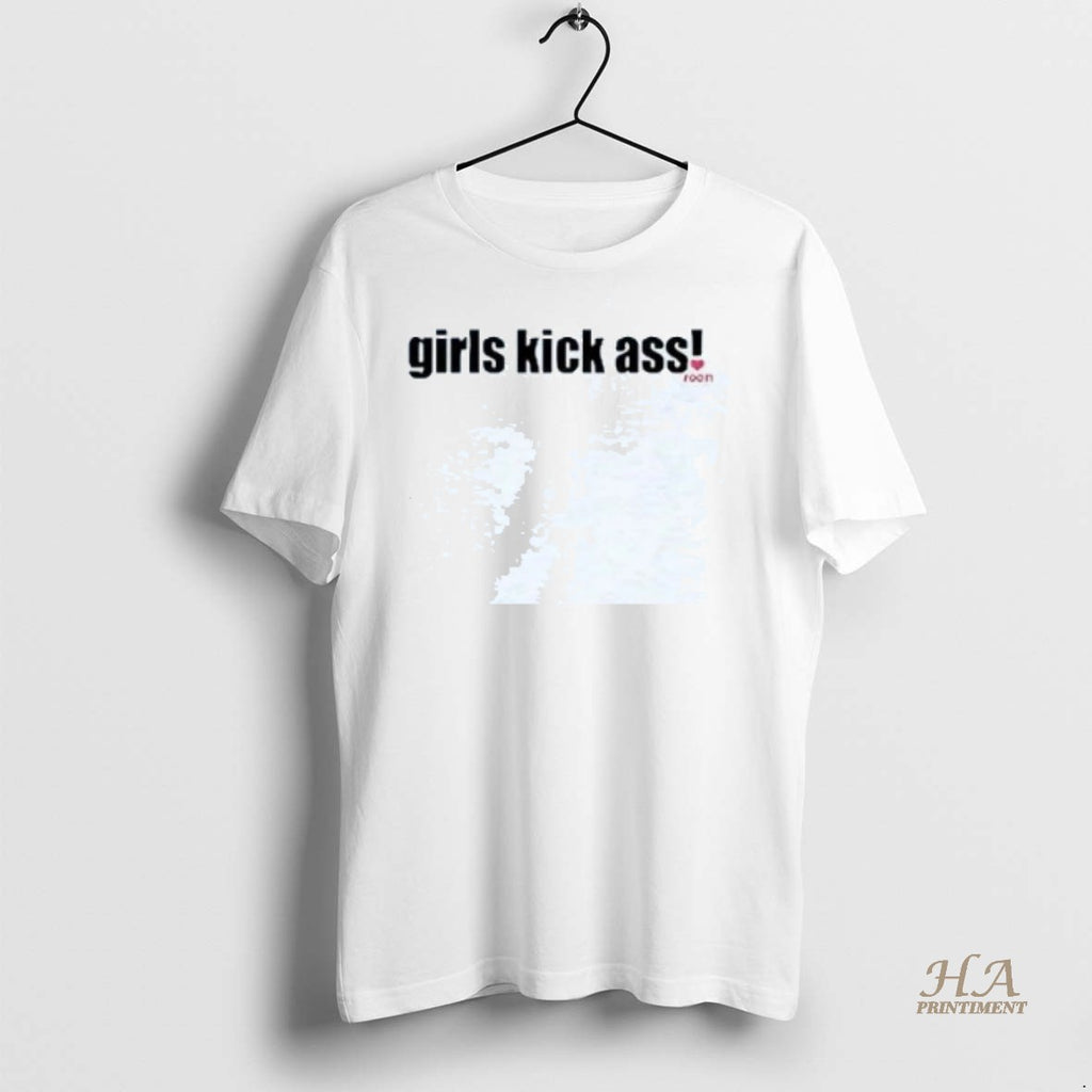 Official Girls Kick Ass Love Foot Shirt