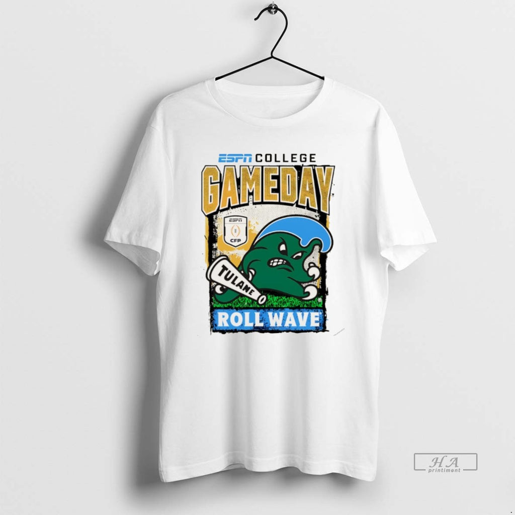 Official Green Wave Roll Wave 2025 26 College Football Playoff Gameday Roll Wave Mascot Christmas