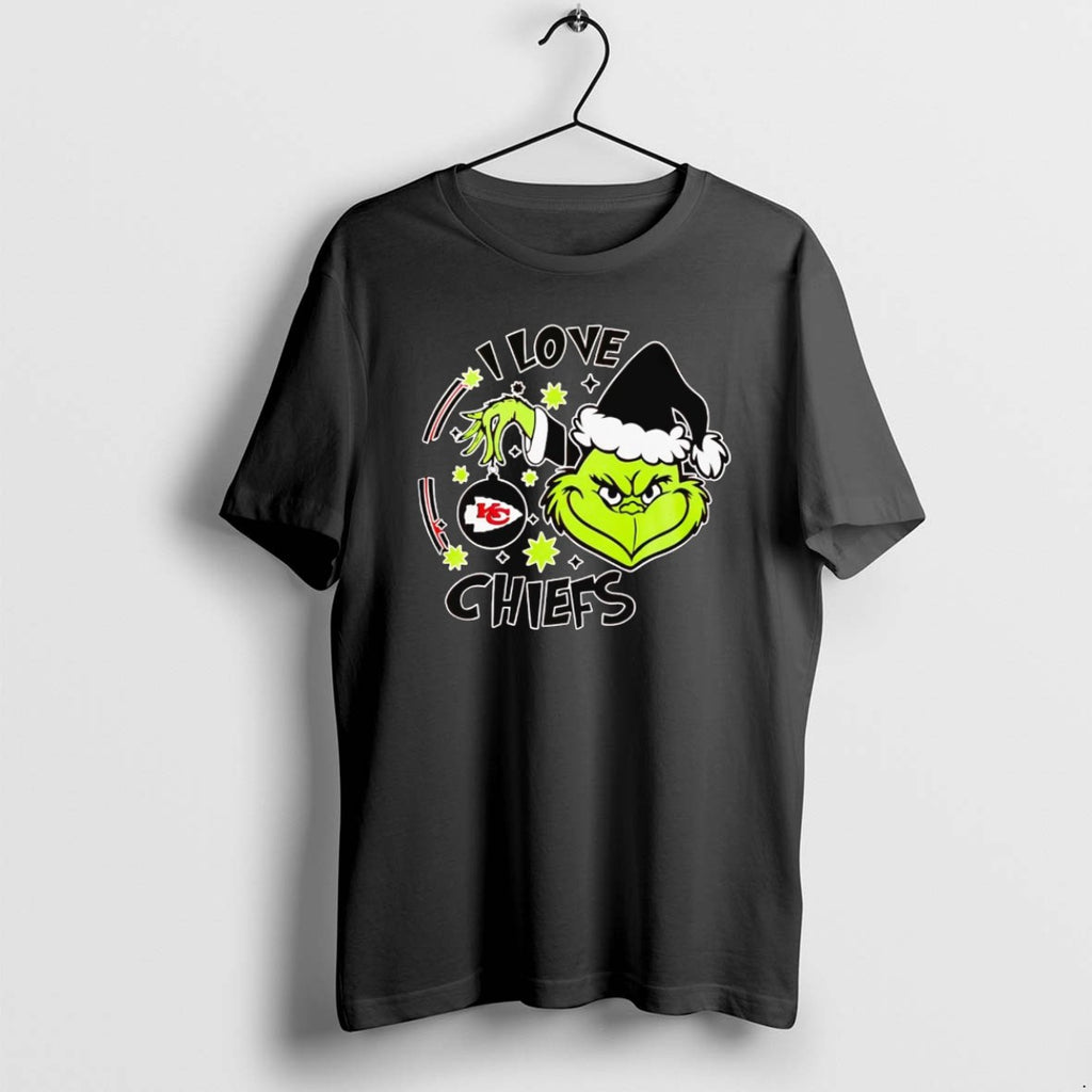 Official Grinch I Love Kansas City Chiefs Christmas