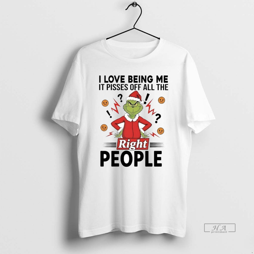 Official Grinch I Love Being Me It Pisses Off All The Right People Christmas