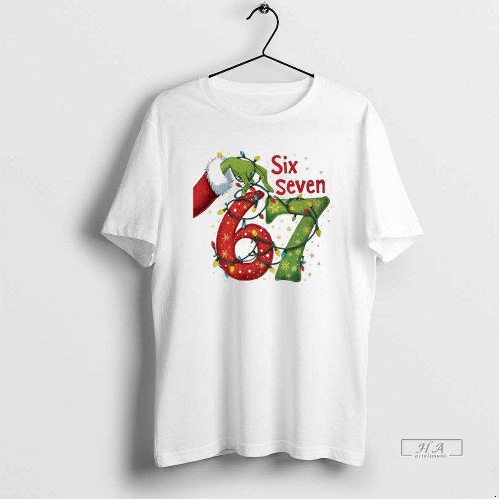Official Grinch Hand Six Seven Merry Christmas 2025