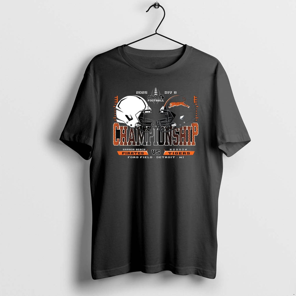 Official Harbor Beach Pirates Vs Hudson Tigers 2025 Football D8 Championship