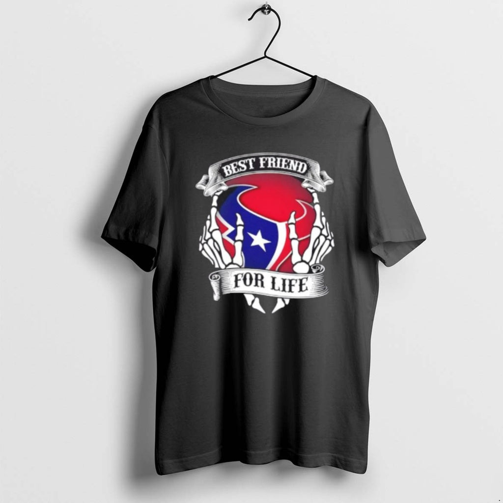 Official Houston Texans Football Best Friend For Life Hands Bones