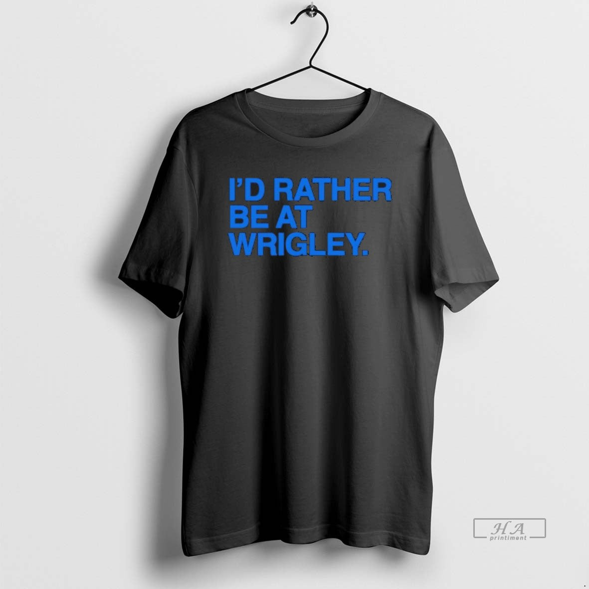 Official Id Rather Be At Wrigley Mlb Black