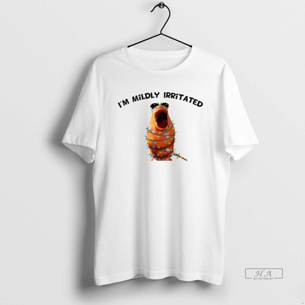 Official Im Mildly Irritated Funny Marcus The Worm Xmas