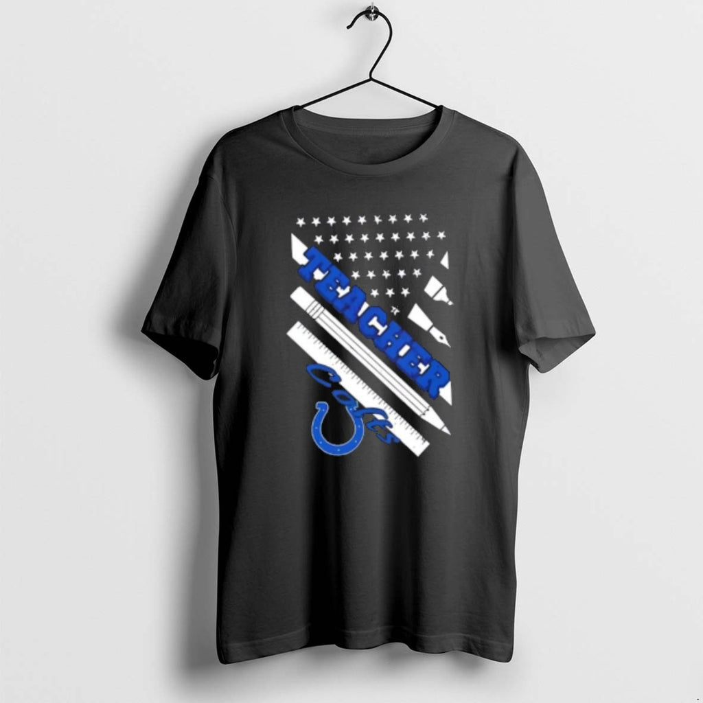 Official Indianapolis Colts Football X Teacher American Flag