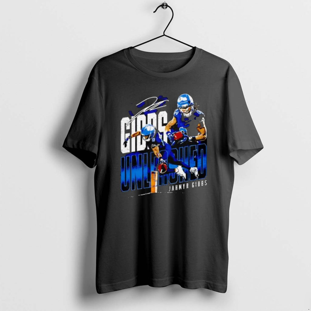 Official Jahmyr Gibbs Detroit Unleashed Graphic Style