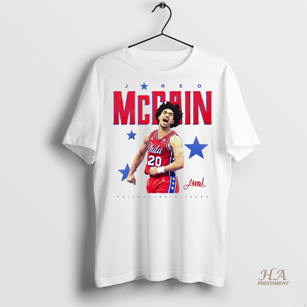 Official Jared Mccain Scream Philadelphia 76ers Signature Shirt