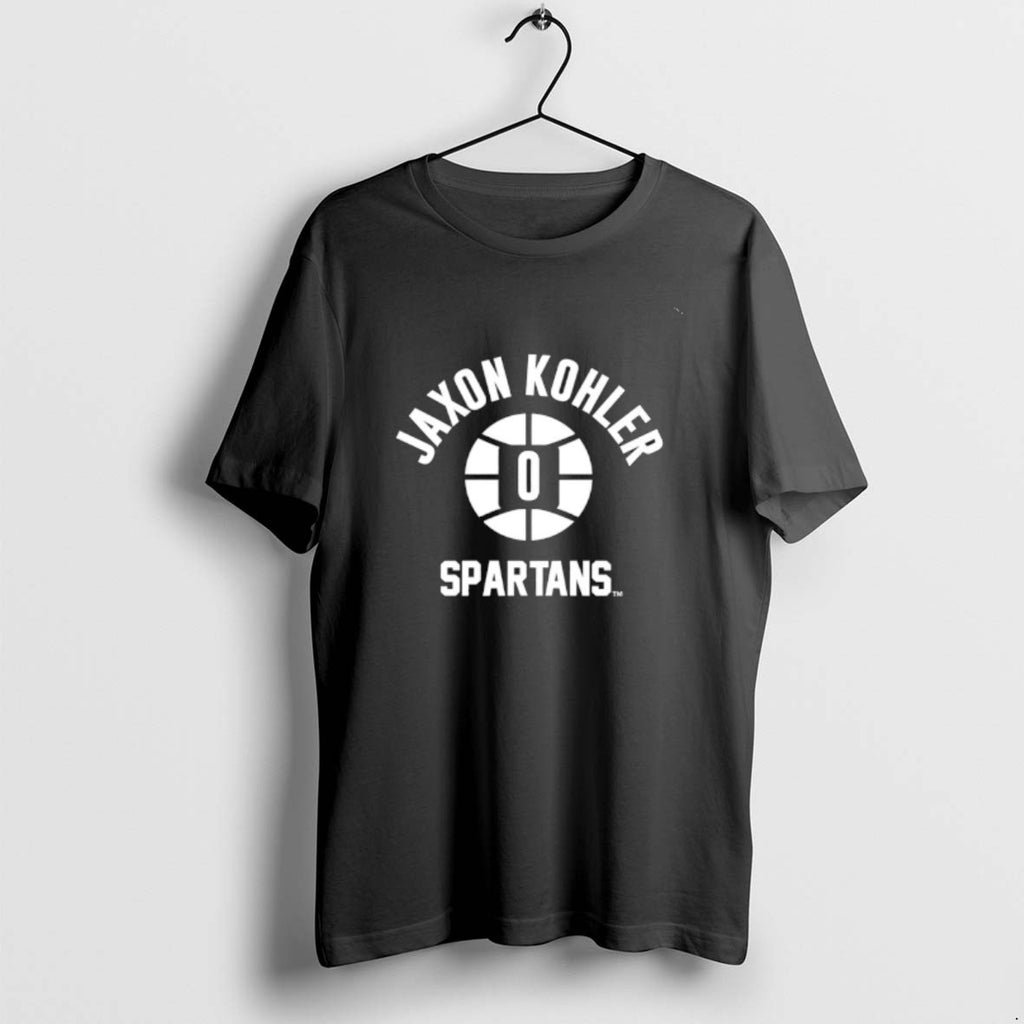 Official Jaxon Kohler 0 Michigan State Basketball Name Number Ball