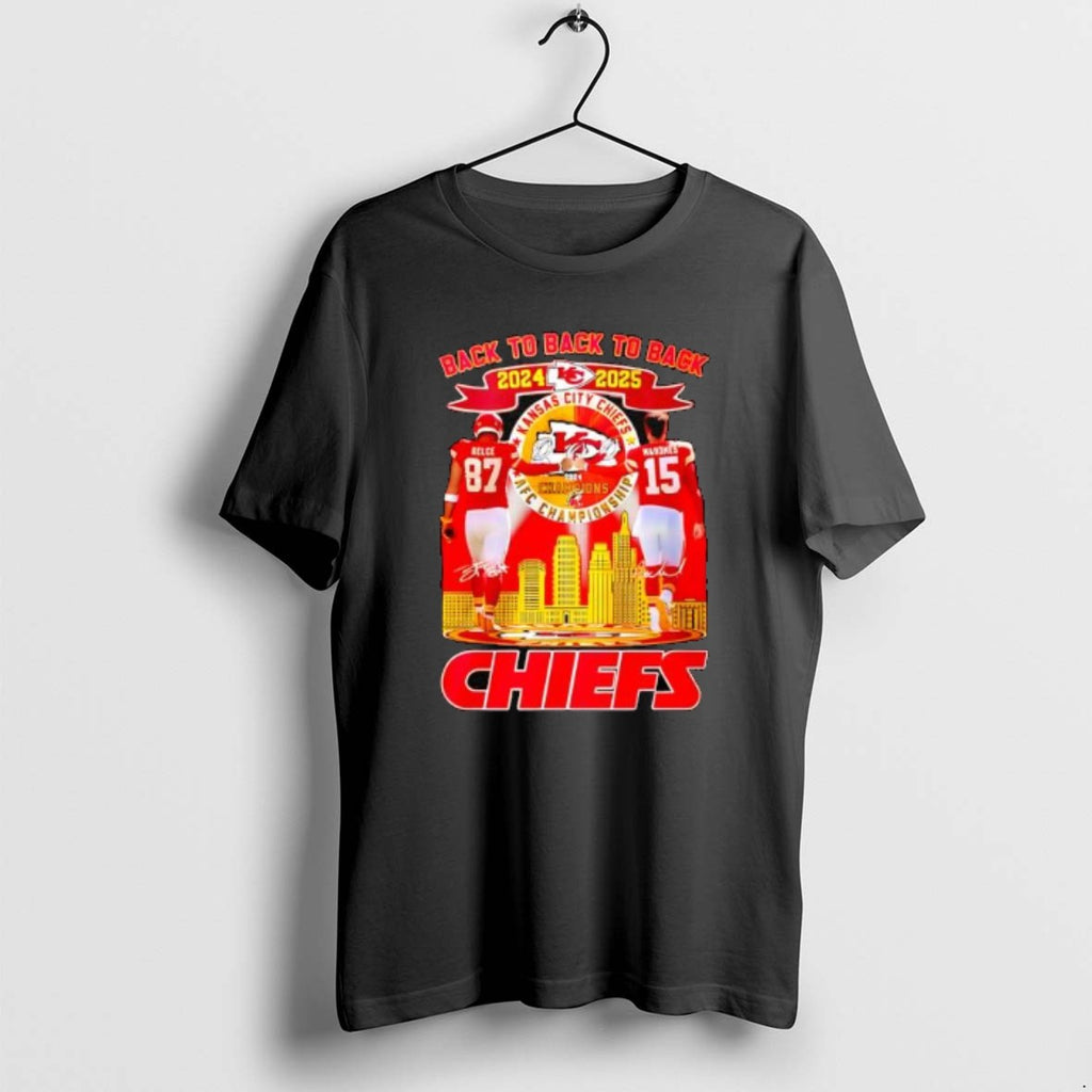 Official Kansas City Chiefs Afc Champions Back To Back To Back 2024 2025