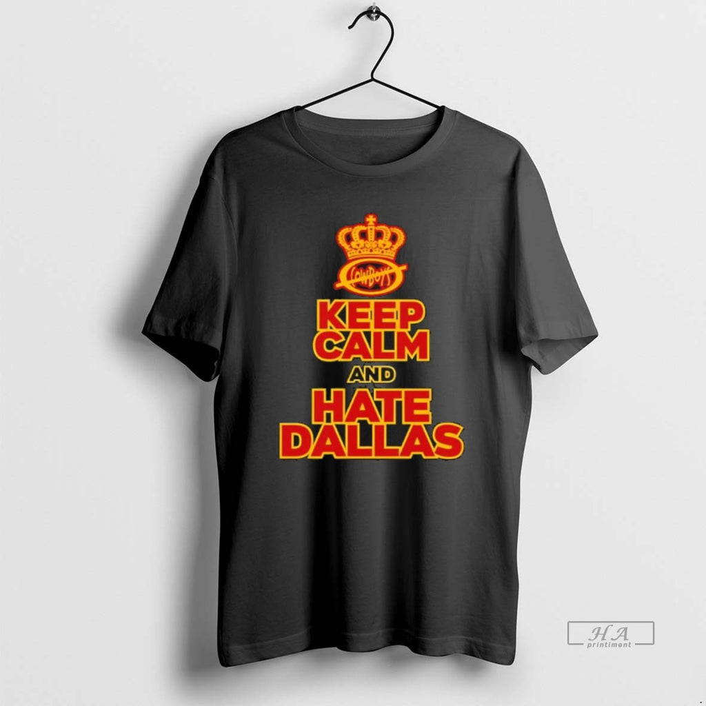 Official Keep Calm And Hate Dallas Cowboys Black