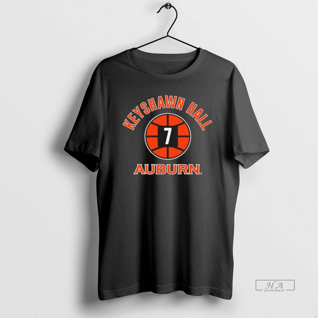 Official Keyshawn Hall Name Number Ball Auburn Basketball Black