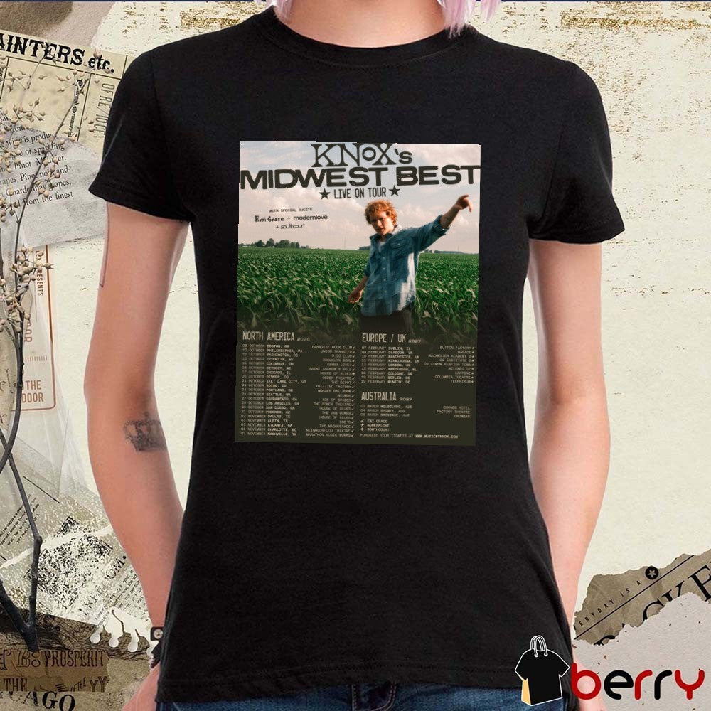 Knox Bringing My Midwest Best Live On Tour 2026 – 2027 Poster t-shirt