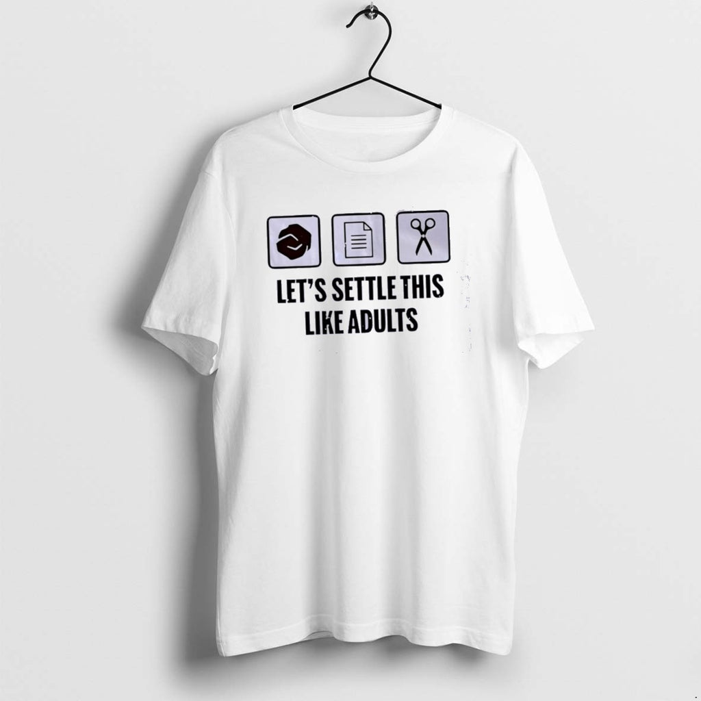 Official Lets Settle This Like Adults Classictshirt