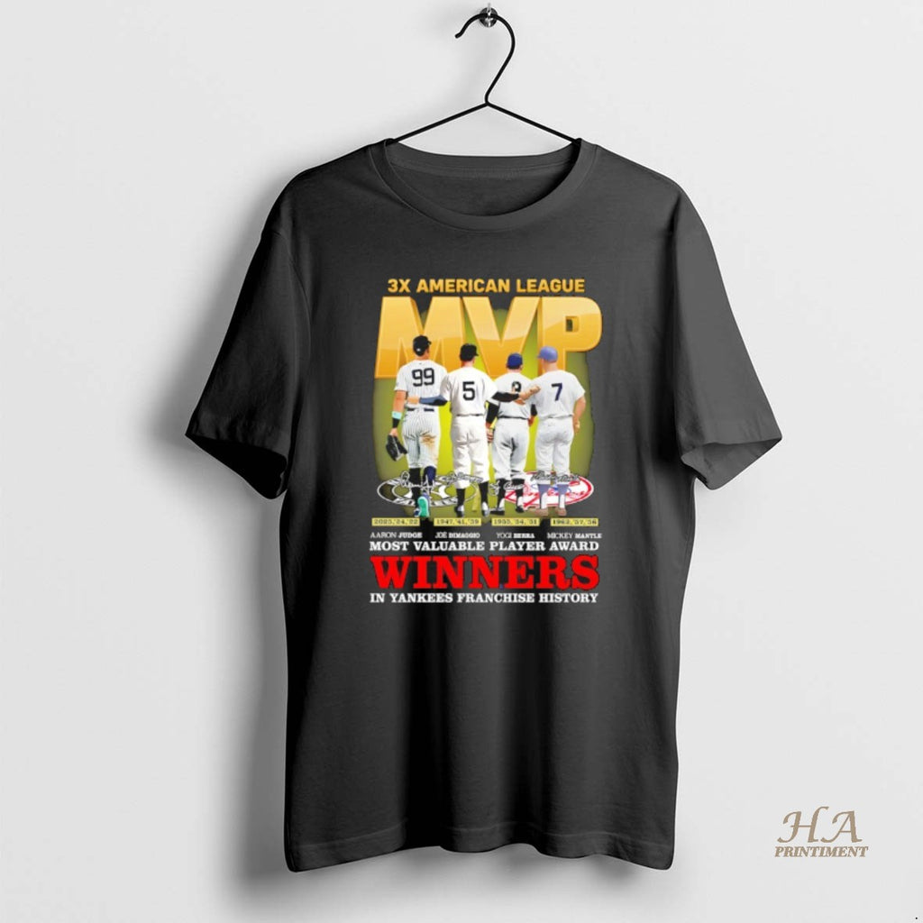 Official Los Angeles Dodgers 3x American League Mvp Judge Dimaggio Berra Mantle Winners