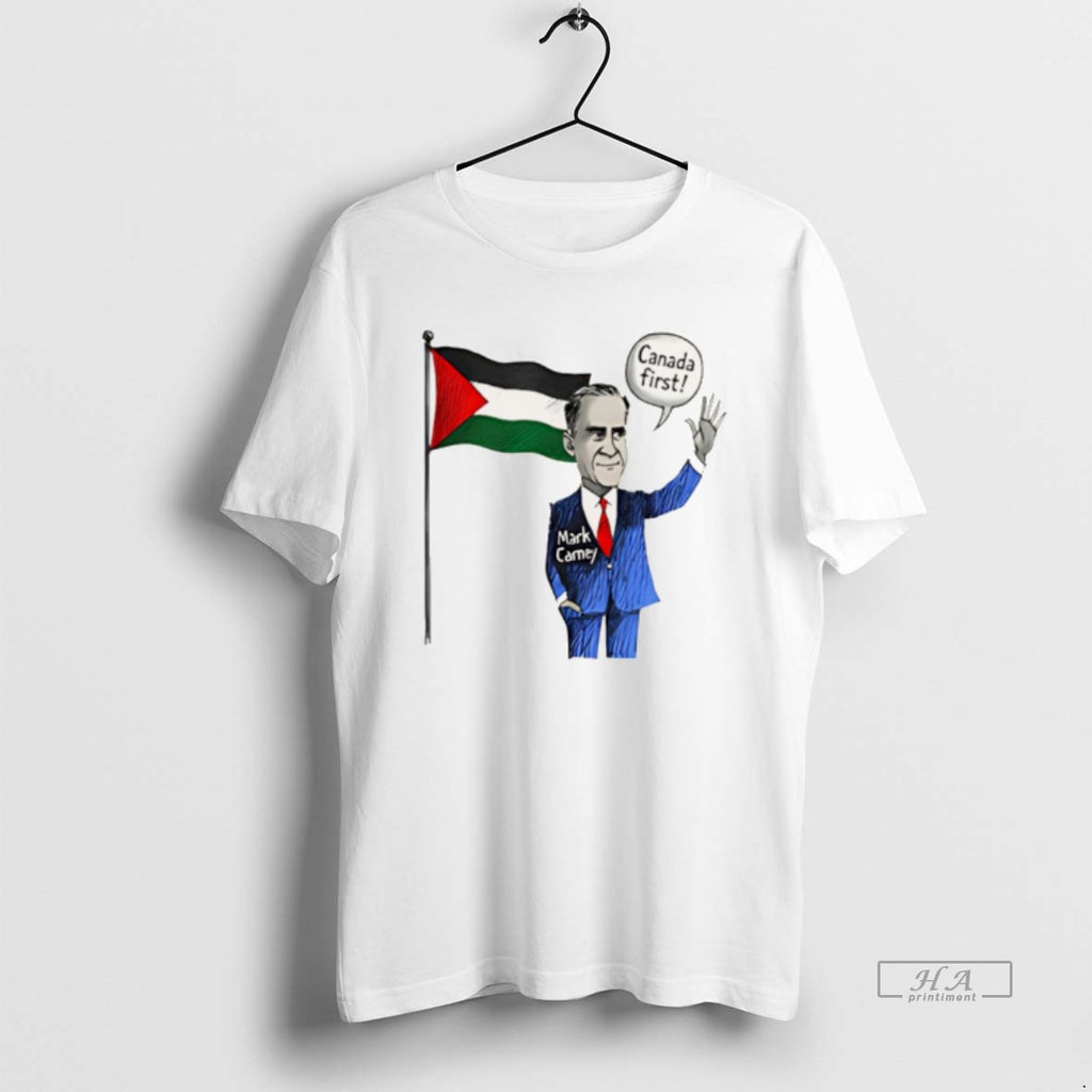 Official Mark Carney Palestine Canada First Flag Christmas