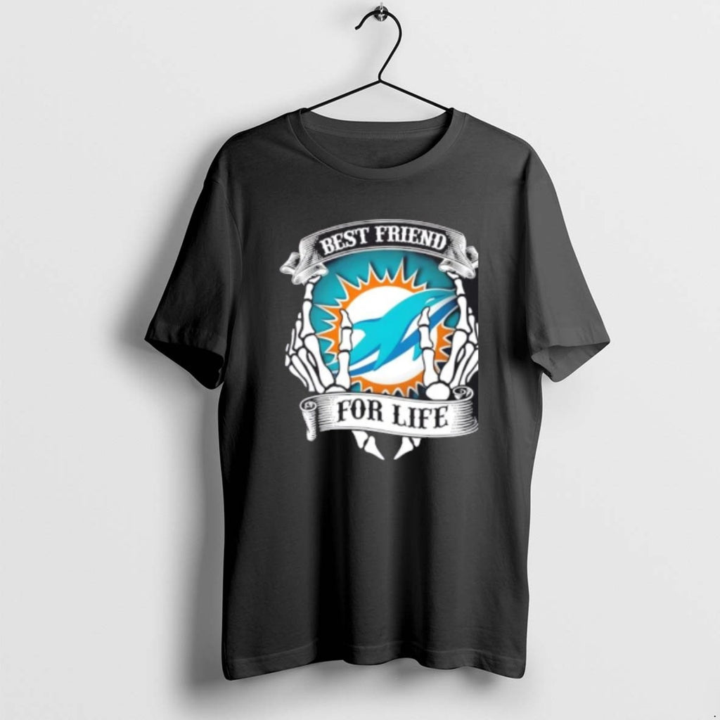 Official Miami Dolphins Football Best Friend For Life Hands Bones