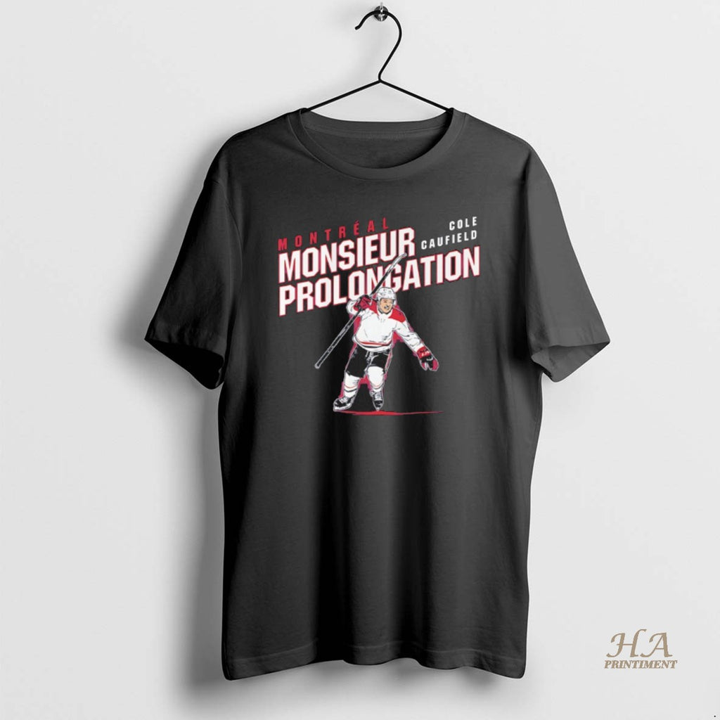 Official Montreal Canadiens Cole Caufield Monsieur Prolongation