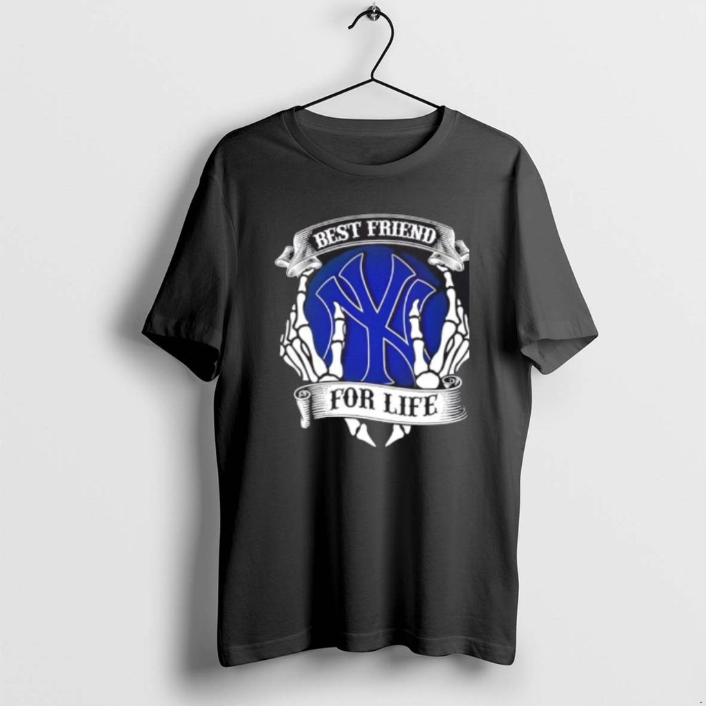 Official New York Yankees Baseball Best Friend For Life Hands Bones