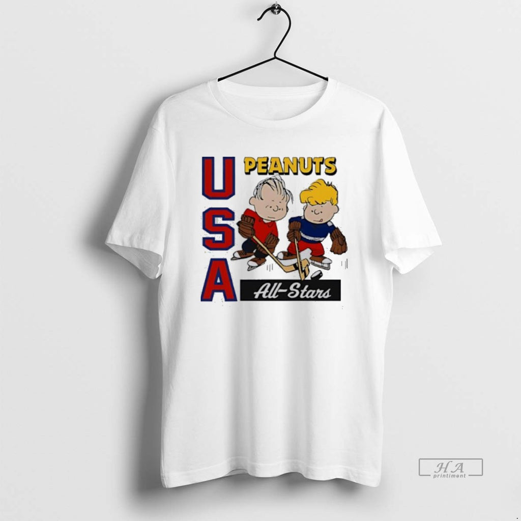 Official Peanuts X Usa Hockey All Stars Cartoon
