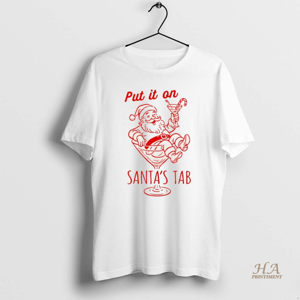 Official Put It On Santas Tab Santa Christmas Christmas
