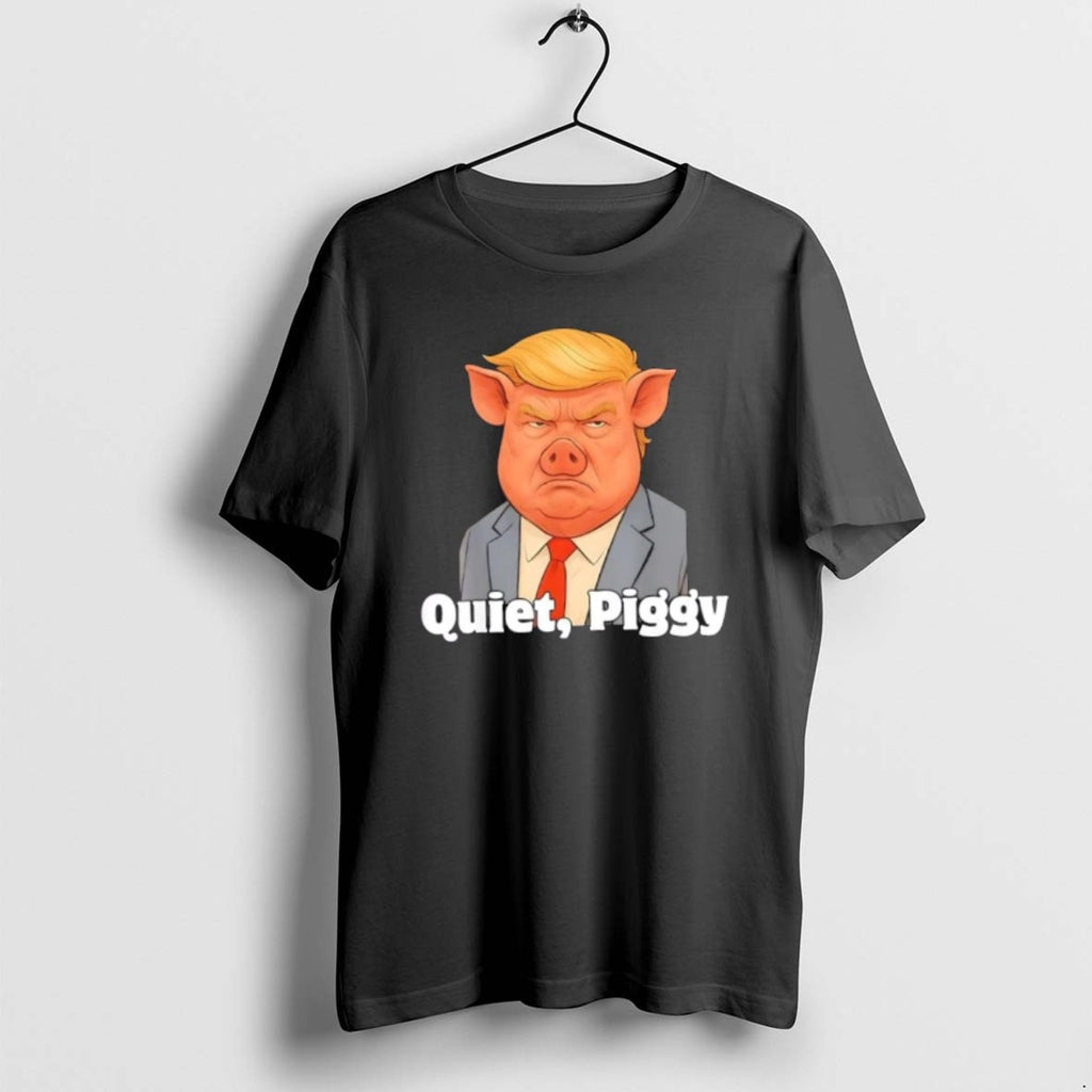 Official Quiet Piggy Snarky Political Pig Joke Graphic