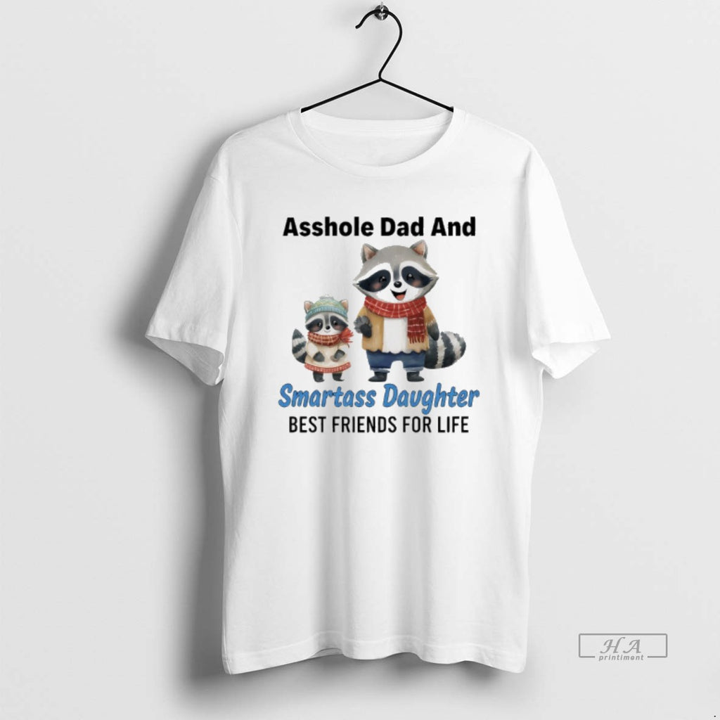 Official Raccoon Christmas Asshole Dad And Smartass Daughter Best Friends For Life