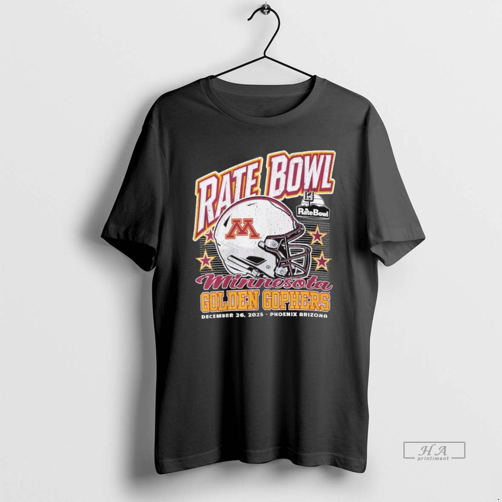 Official Rate Bowl 2025 University Of Minnesota Golden Gophers Beveled December 26 Phoenix Arizona Vintage