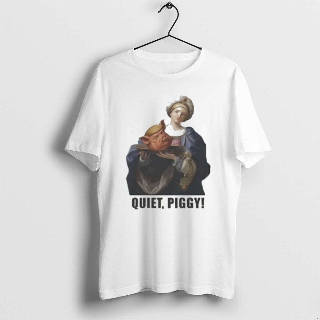 Official Saint Holding Pig Head Trump Quiet Piggy