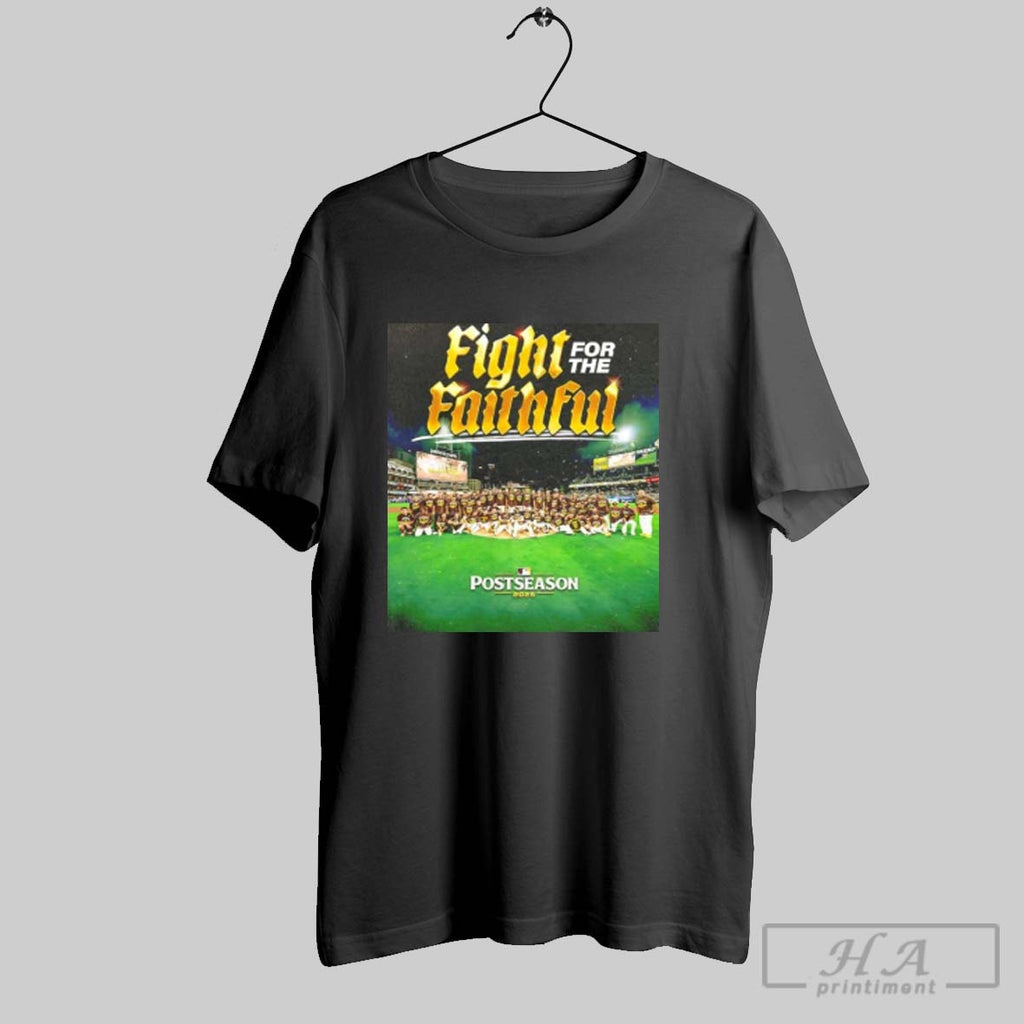 Official San Diego Padres Fight For The Faithful 2025 Postseason Poster